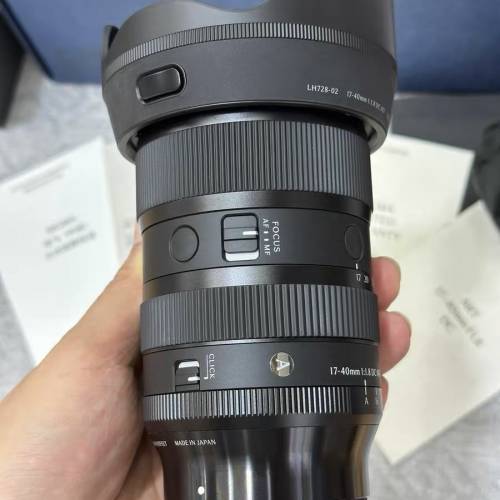 Sigma 17-40MM F1.8 sony E mount