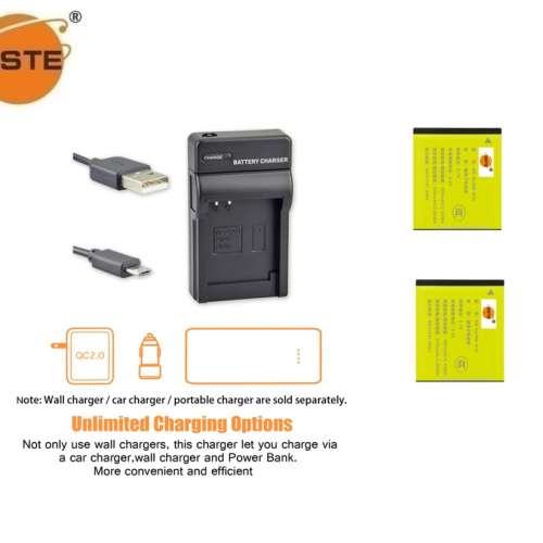 DSTE NB-4L Fully Decoded Lithium-Ion Battery  With USB-C Charger