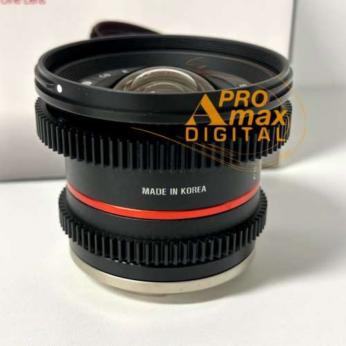 冇遮光罩❗️特價全新 ✅ Samyang 12mm T2.2 Cine Lens For Sony E / MFT / Fuji X ...