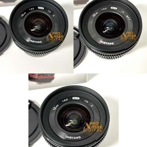 冇遮光罩❗️特價全新 ✅ Samyang 12mm T2.2 Cine Lens For Sony E / MFT / Fuji X ...