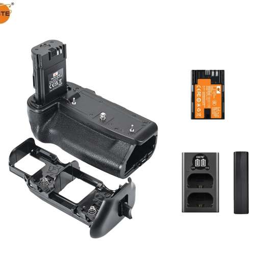 DSTE BG-R20 Battery Grip With Battery and LCD Display USB-C Dual Charger