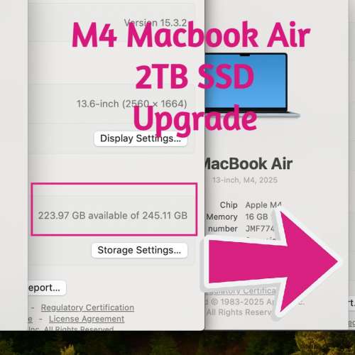 維修Mac m1-m5 Macmini MacBook iMac Mac studio SSD 升級服務