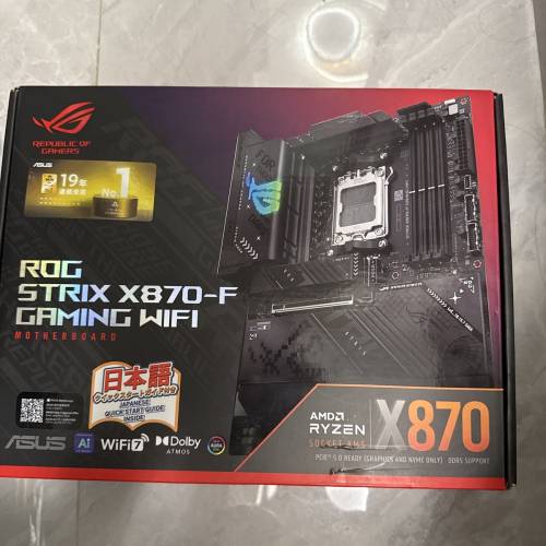 rog strix x870 f gaming wifi日本貨冇咗散熱馬甲