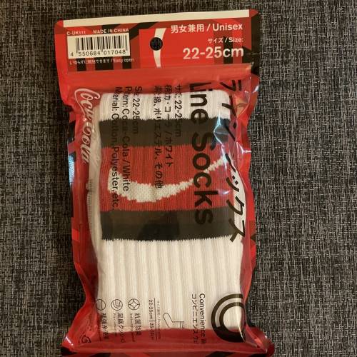 Family Mart Coca-Cola Line Socks 可口可樂 / 袜 / 22-25cm
