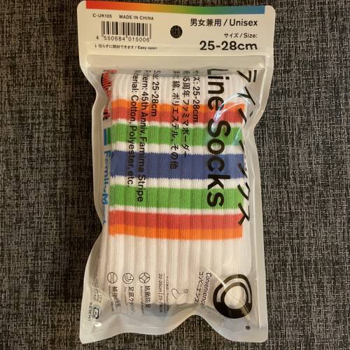 Family Mart 45周年限量版 Line Socks / 袜 / 22-25cm / 25-28cm