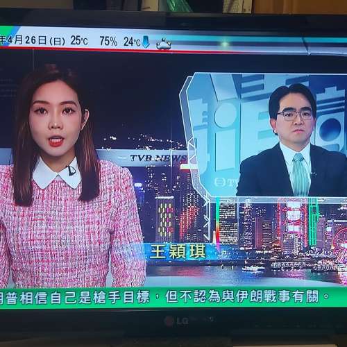 屯門良景輕鐵站交收 LG 個人全高清數碼電視機 24"  24MN43D  連火牛 遙控及有底座