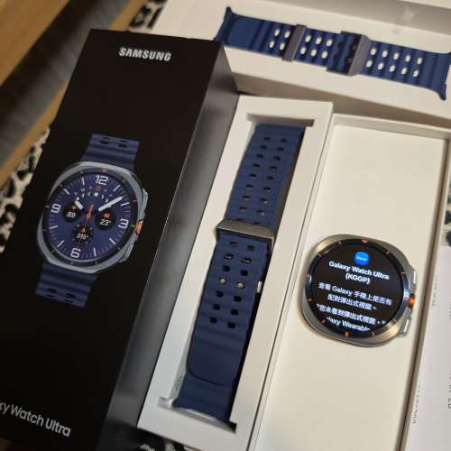 Samsung Galaxy Watch Ultra (2025) 深海藍  LTE 47mm 香港行貨 剛於 7月買入