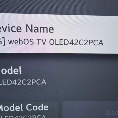 LG OLED 42C2PCA 42" webOS TV