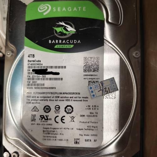 二手 Seagate ST4000DM004 4TB hard disk