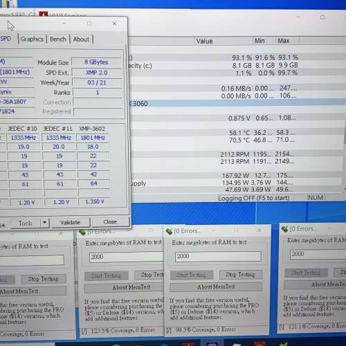 KLEVV CRAS XR RGB DDR4 3600 記憶體 8GB x 2 16GB 內存