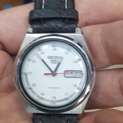 古董Seiko5 自動皮帶錶