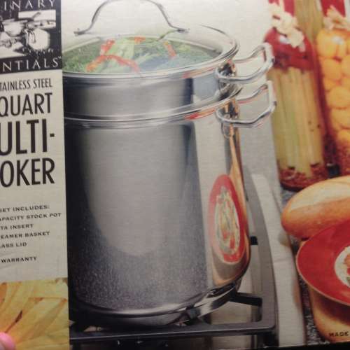 🍽 CULINARY ESSENTIALS Stainless Steel 10 QUART Cooker 4pc Set NEW 全新 不銹鋼...