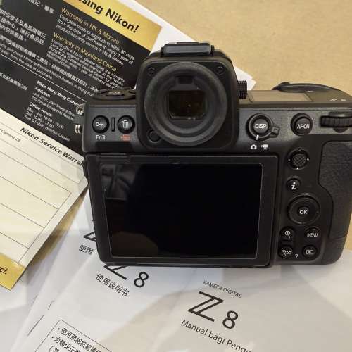 Nikon Z8 原裝行貨 還有保養 少用 99% 新淨 原裝配件未用過 原裝盒 有當時購買單據