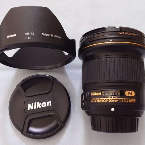 Nikon AF-S NIKKOR 20mm F1.8G ED