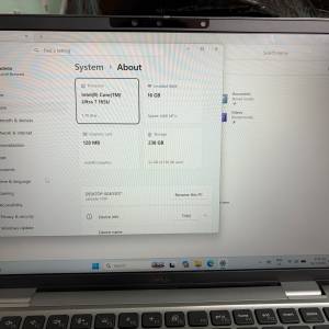 Dell latitude 7350 intel core ultra 7 165u vpro 16GB RAM 256 SSD