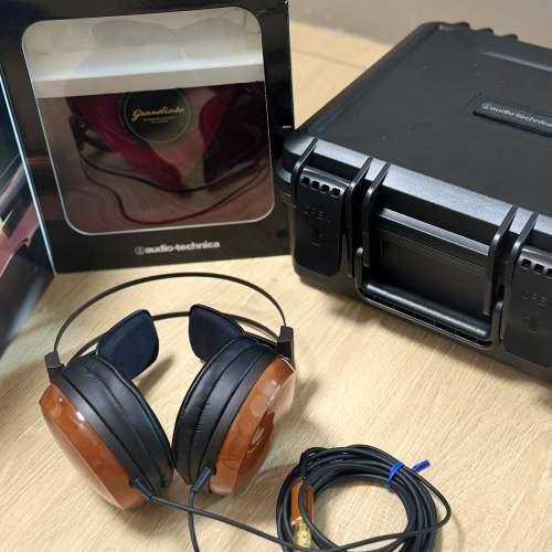 日本製鐵三角櫻桃木制動圈ATH-W1000x大耳筒