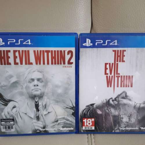 新淨Playstation PS4 邪靈入侵 合輯 系列 The evil within The evil within 2 一套...