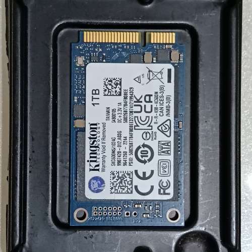 Kingston KC600 (SKC600MS1024G) 1TB mSATA SSD