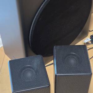 三星 samsung soundbar，重低音箱，後置喇叭