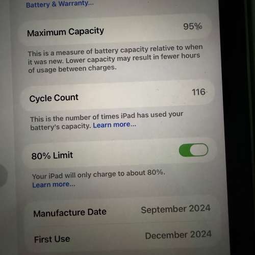 Apple iPad mini 7 256gb wifi紫色99%新