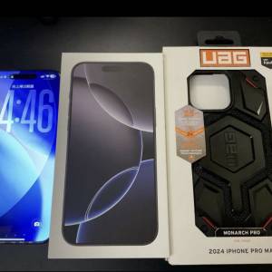 iPhone 16 Pro Max 256GB黑色港行保到2027