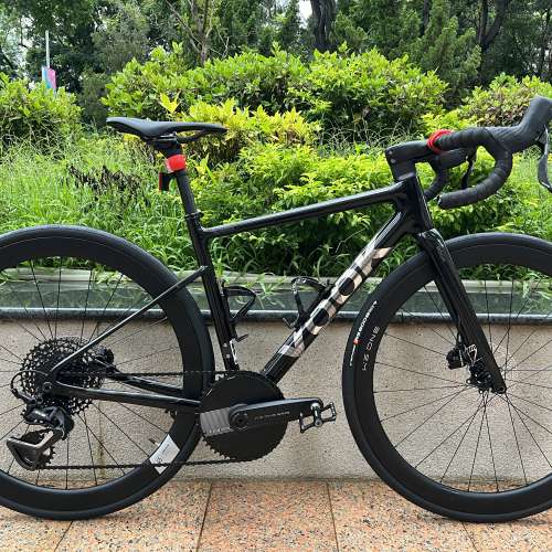 亮光黑色 XS碼 VOOK V8 13速 桶軸油剎碳刀碳纖維公路車 送水架前後蛙燈