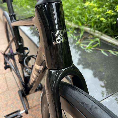 亮光黑色 XS碼 VOOK V8 13速 桶軸油剎碳刀碳纖維公路車 送水架前後蛙燈