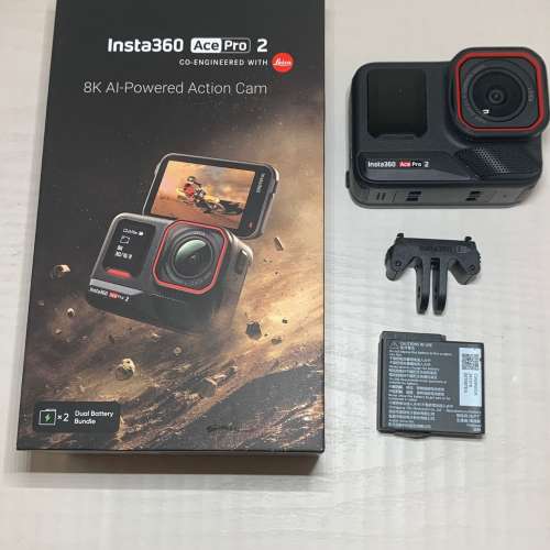 [觀塘實體店] 二手 Insta360 Ace Pro2 (連2電) 行貨保養到26年12月 *S98766* | Ins...