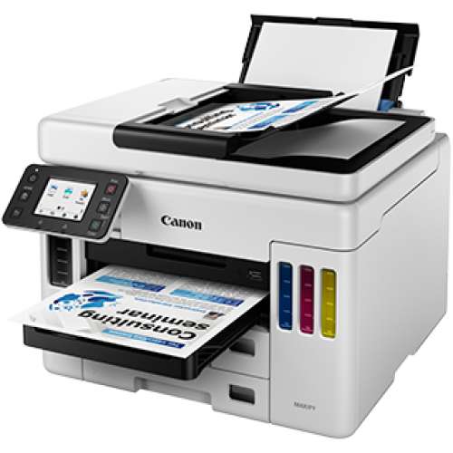 少用機8成防水墨合個人公司有快速雙面copyCanon MAXIFY GX7070加墨式高速噴墨Printer