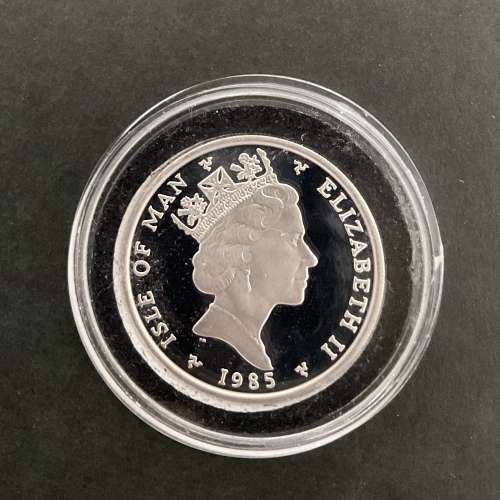 1985年英國曼島1安士鉑金紀念幣，31.103克，99.95純鉑金