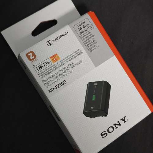 全新未開封原裝Sony NP-FZ100電池 Battery