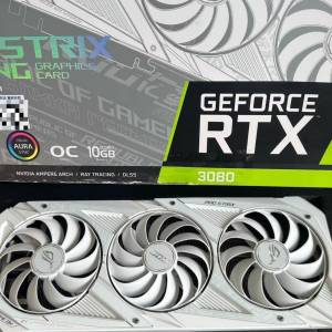 3080  ROG 白色顯示卡