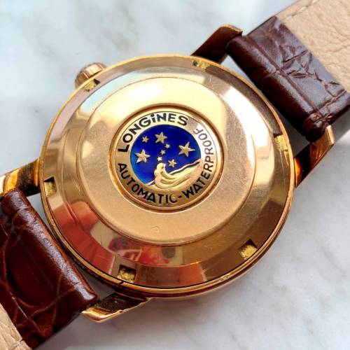 ( 己售出 ) 全新古董Swiss 18KT Rose Gold Automatic Watch