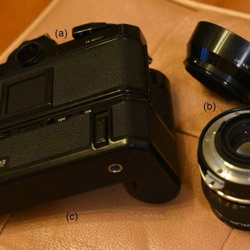新淨Nikon FE菲林機配Nikkor 50mm鏡及MD-12電動捲片器