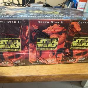 Starwars CCG Death Star II Light Side and Dark Side reconstructed starter decks