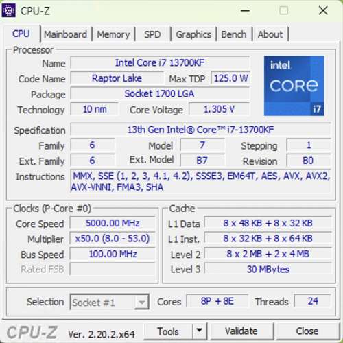 Intel Core i7 13700KF & ASUS PRIME Z790-P Motherboard