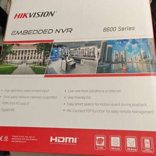 海康威視Hikvision NVR (連內置6組 6TB 硬碟)