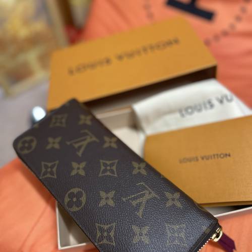 Louis Vuitton LV CL&Eacute;MENCE 錢包 長銀包 wallet purse