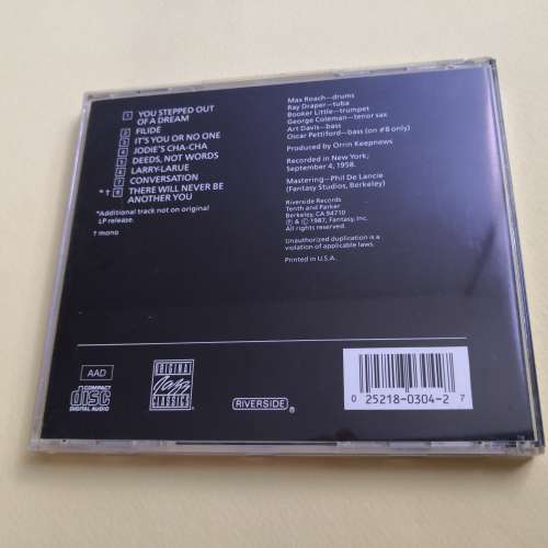 MAX ROACH DEEDS NOT WORDS 美版