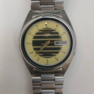 vintage Seiko 5 7009-8130 Lumibrite Automatic Watch