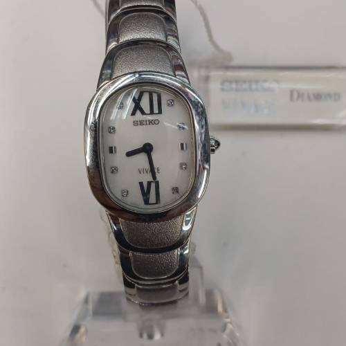 全新Vintage Seiko Vivace watch w/8 Genuine Diamonds