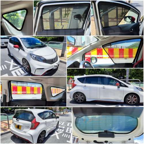 Nissan NOTE EPOWER 全車防曬磁石窗網