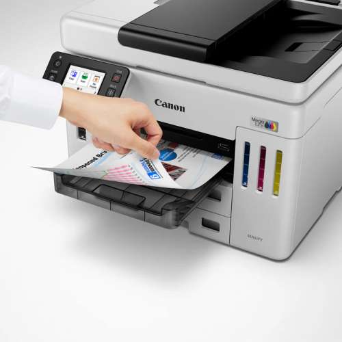少用機8成防水墨合個人公司有快速雙面copyCanon MAXIFY GX7070加墨式高速噴墨Printer