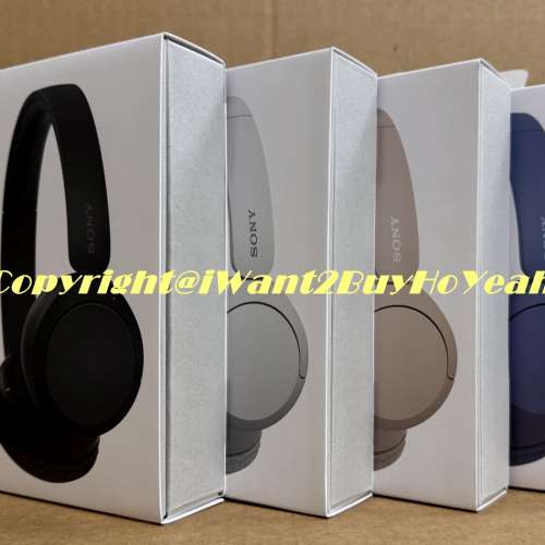 Sony WH-CH520 Wireless Bluetooth Overhead Headphones無線耳機,動人音質,全新水貨!