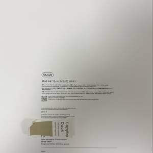 原封未激 港行M4 ipad air 13吋 12+512 黑