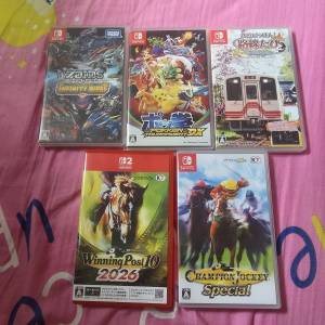 Switch 日版 Games 賽馬／鐵道日本／Zoids機械獸 / Pokken拳