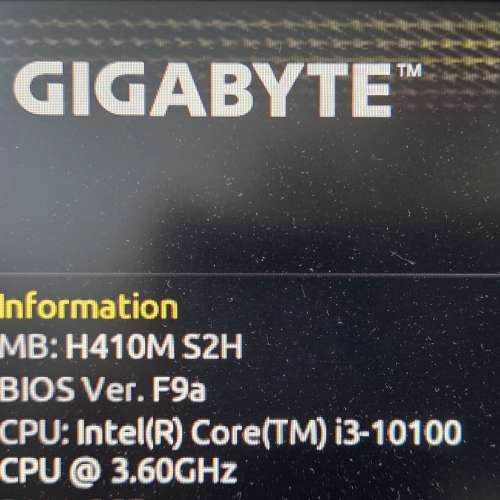 Intel i3 10100 3.6Ghz + Gigabyte H410M S2H
