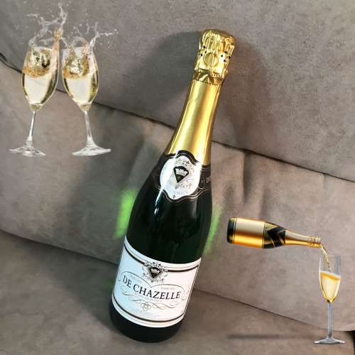 🍷 DE CHAZELLE BLANC Sparkling Wine 750ml 11% FRANCE 🇫🇷 NEW 全新 氣泡酒 氣酒...