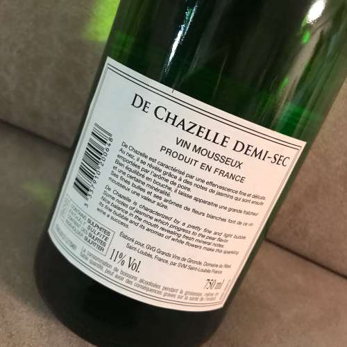 🍷 DE CHAZELLE BLANC Sparkling Wine 750ml 11% FRANCE 🇫🇷 NEW 全新 氣泡酒 氣酒...