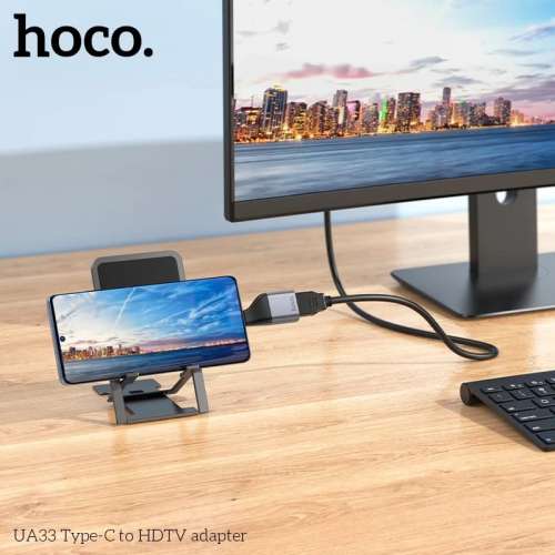 Hoco 4K Ultra HD OTG display Adaptor  (USB-C to HDMI )- 4K Ultra HD converter ,U